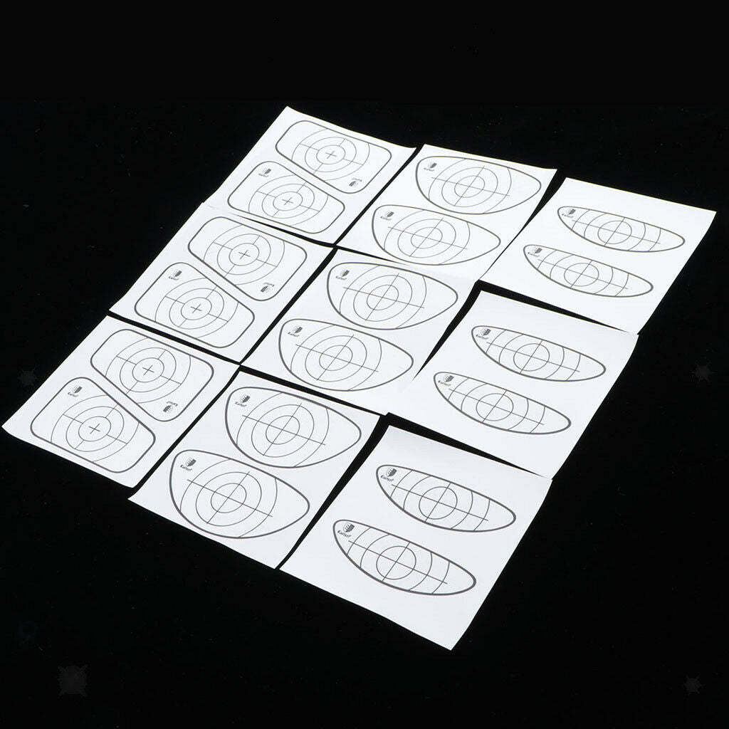 9pcs Golf Impact Tape Recorder Training Aids Labels for Woods, Irons Putter