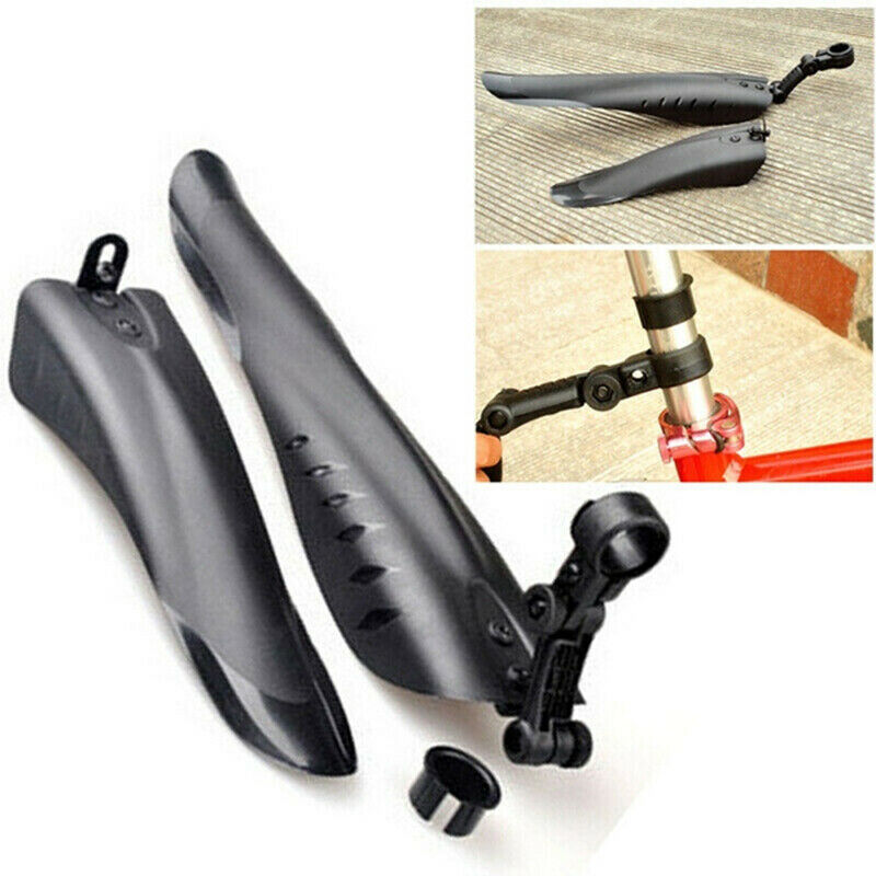 2pcs Bicycle Fender Front Rear Tire Wheel Road Mud Guard Fiber Mudguard