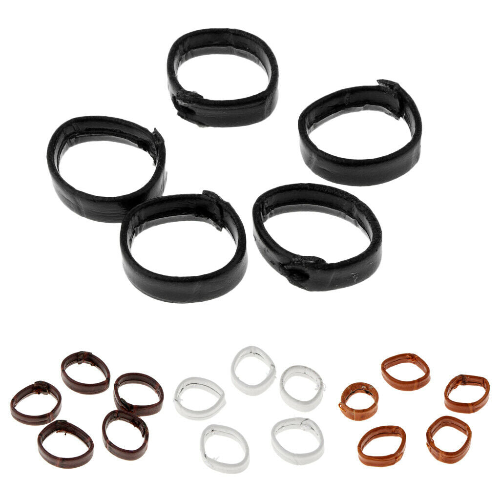 10Pcs 24mm PU Watch Band Watchband Replace Clasp Ring Strap Loop Fastener