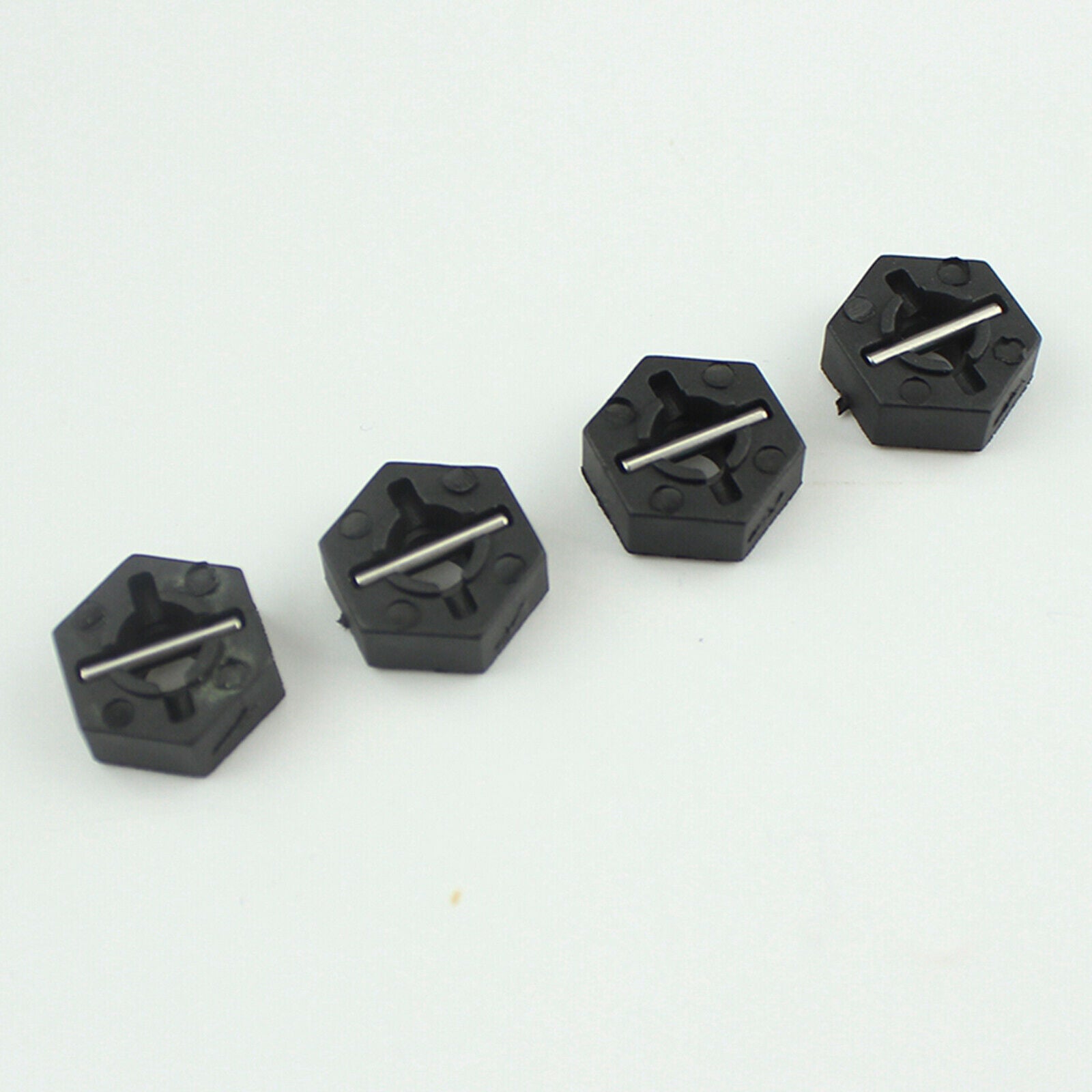4PCS RC Car Rubber Front and Rear Wheel Rim Tires Bolt Screw Sleeve Accessories