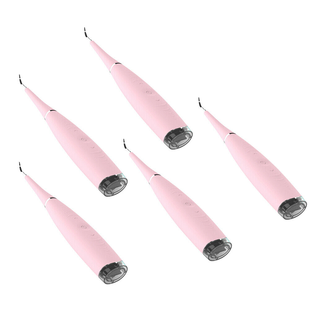 4Pcs Sonic Ultrasonic Scaler Handpiece Teeth Whitening Scaling Tool Pink