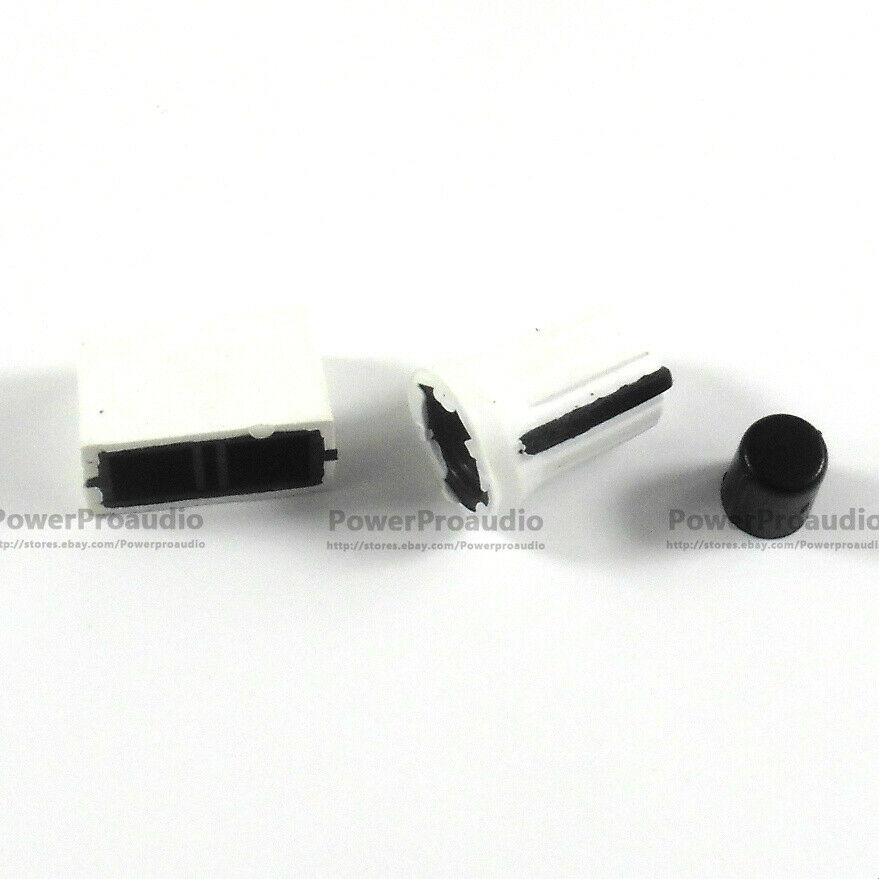 20PCS Rotary Knob+20PCS Fader Cap For Rane Mixer TTM 57 61 62 64 68(white)