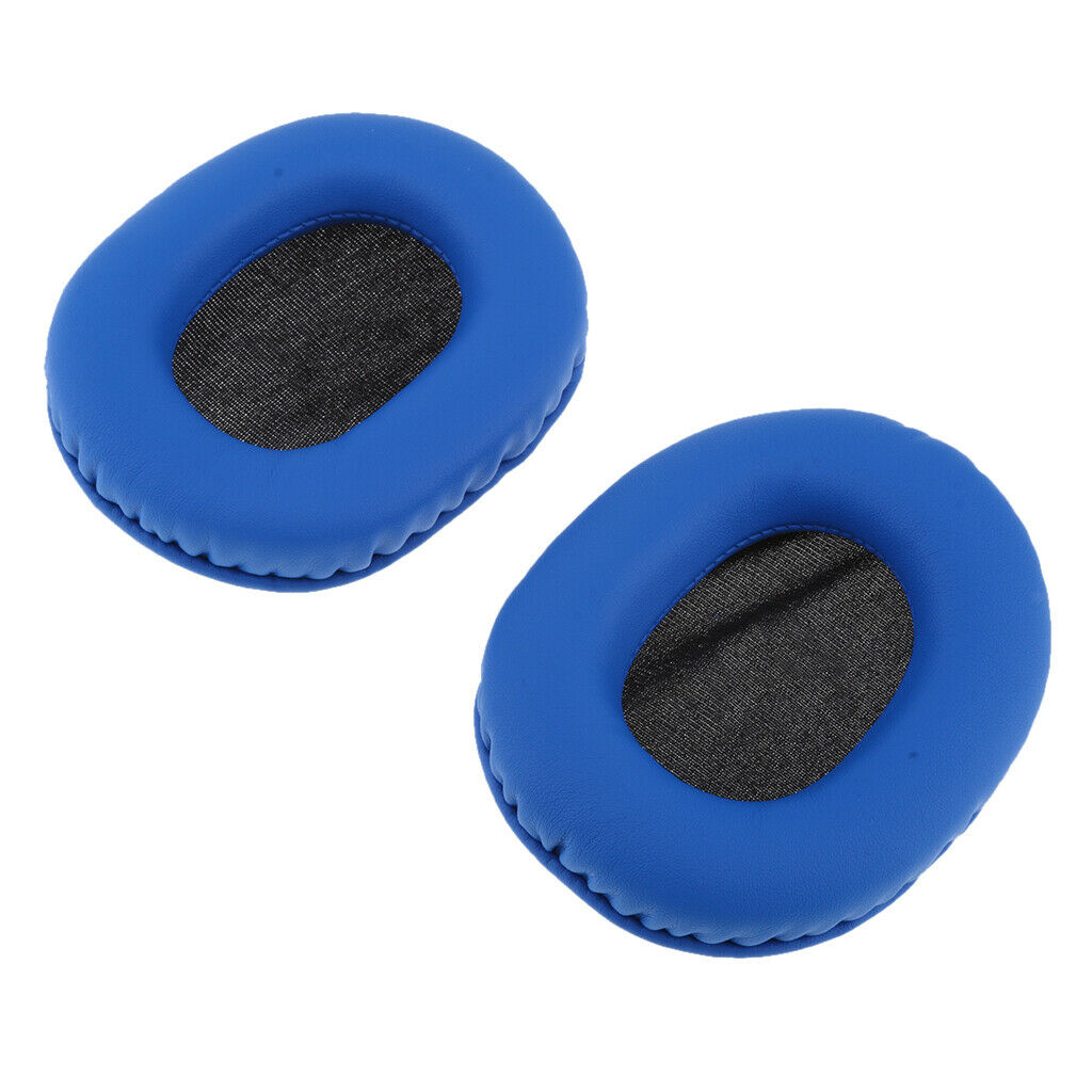2x Replacement Ear Pads Cushions For ATH M50 M50S Headphone blue