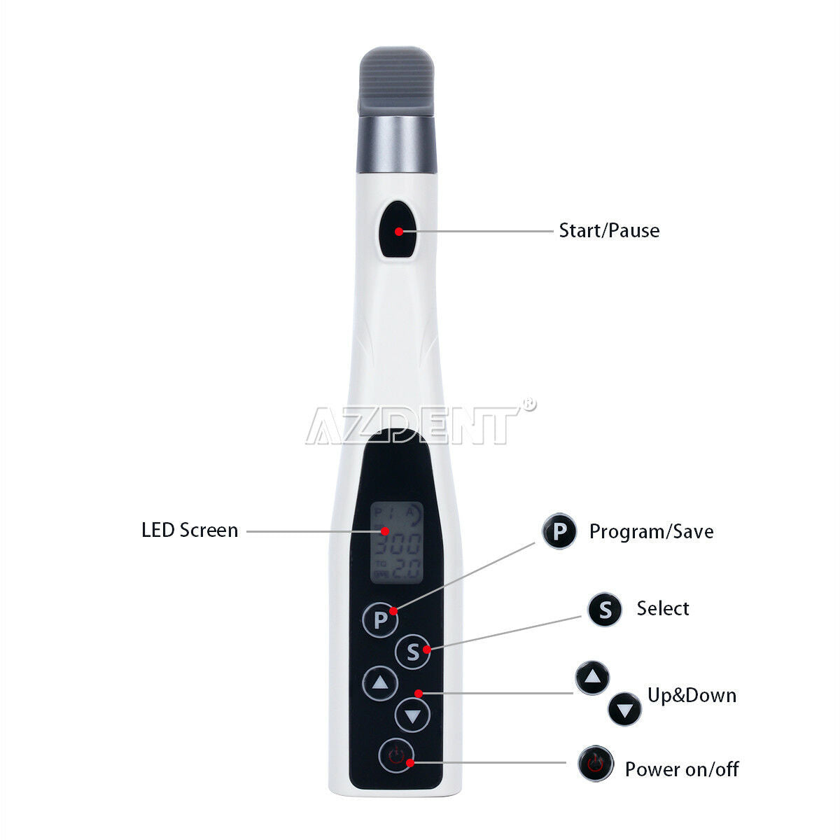Dental LED Mini Endo Motor 16:1 Contra T-FINE-IPRO + NiTi Files Kit AZDENT