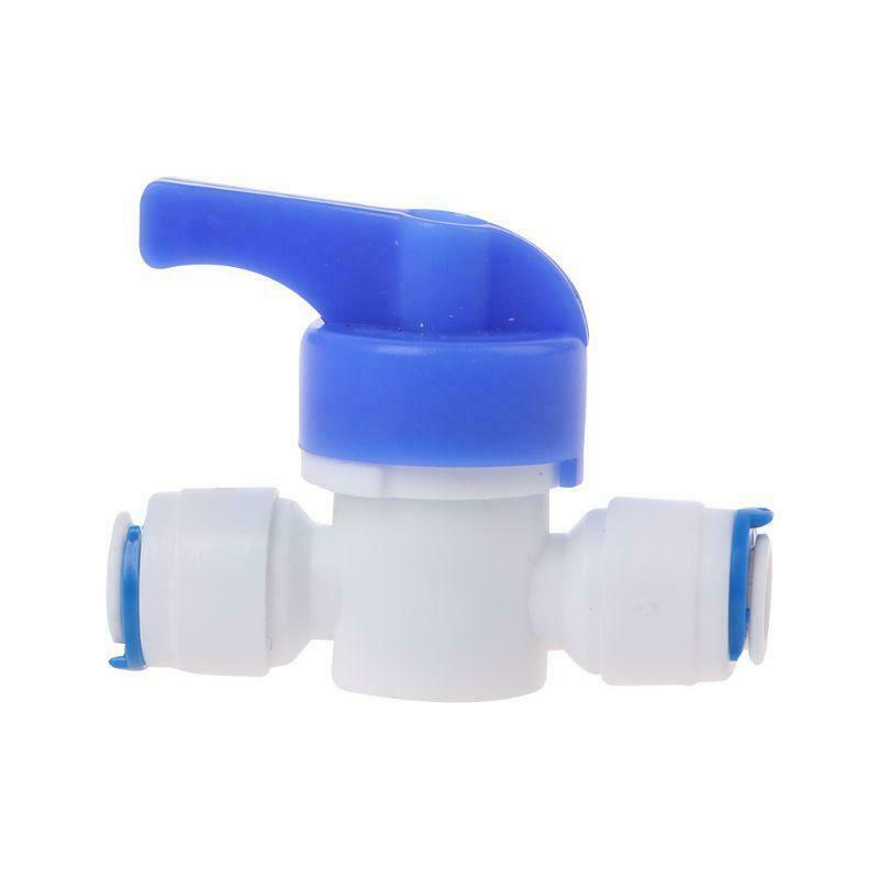 1/4'' Inline New Ball Valve Quick Connect Shut off For RO Water Reverse Osmosis