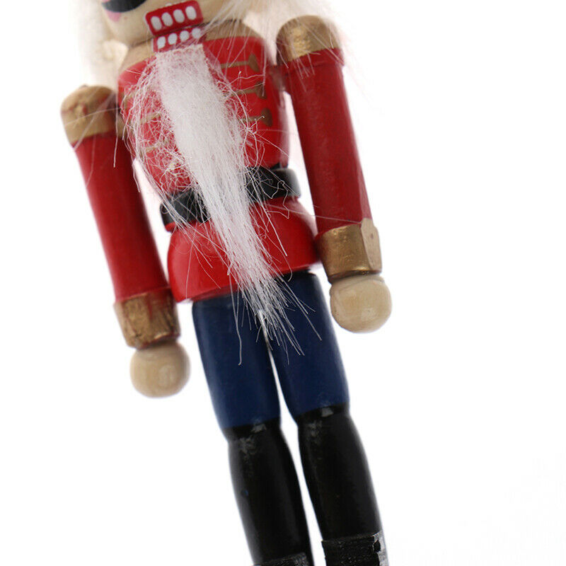 10cm Wooden Nutcracker Soldier Christmas Decoration Pendants Ornaments To.l8