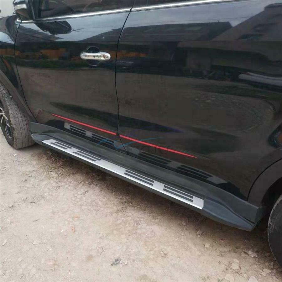 4 Pieces 75cm& 60cm Black& Red Car Body Side Skirt Line Decoration Strips Cover
