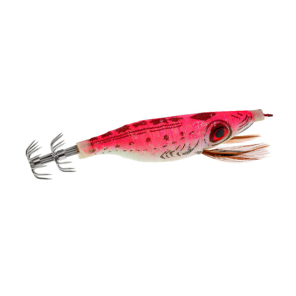 2pcs 10cm Shrimp Bait Lures Fishing Lure Squid Jig Snakehead Tackle Pink