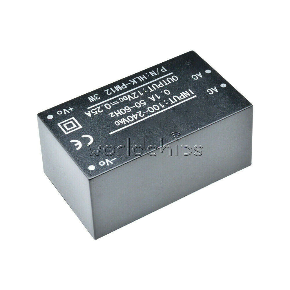 3W HLK-PM12 AC-DC 220V to 12V Buck Step Down Power Supply Module
