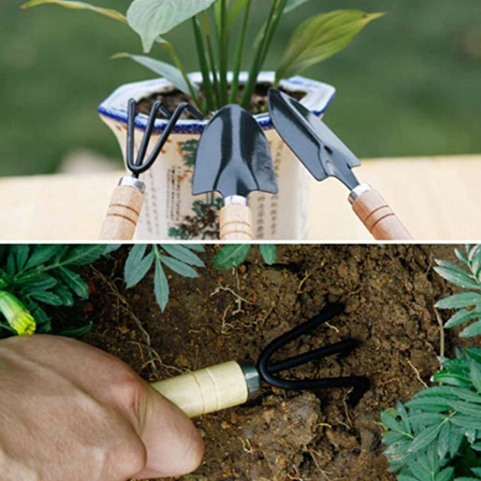 10 PCS Mini Small Potted Shovel Rake Spade Succulents Planting Home Tool Set