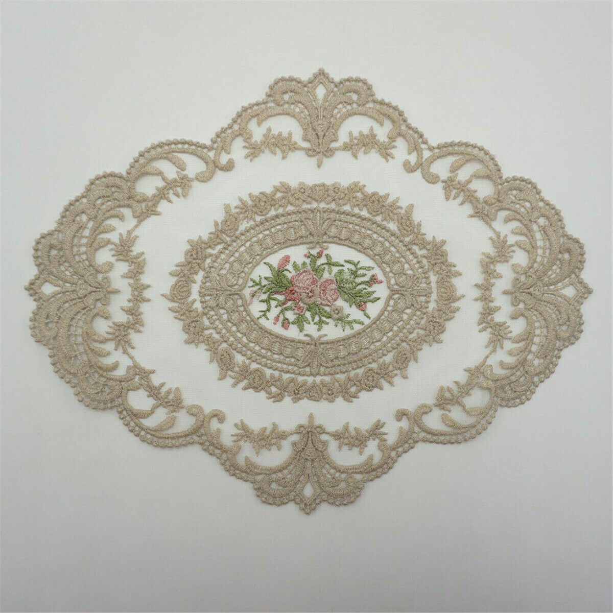 Floral DIY Motif Sofa Cushion Lace Applique Embroidery Trim Accessories