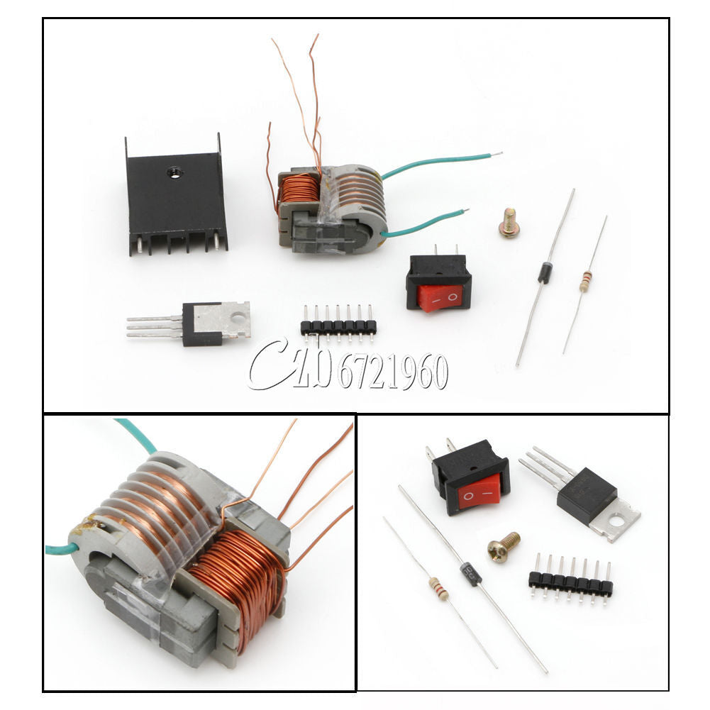 15KV High Voltage DC Generator Inverter Electric Ignitor 18650 Battery DIY Kit