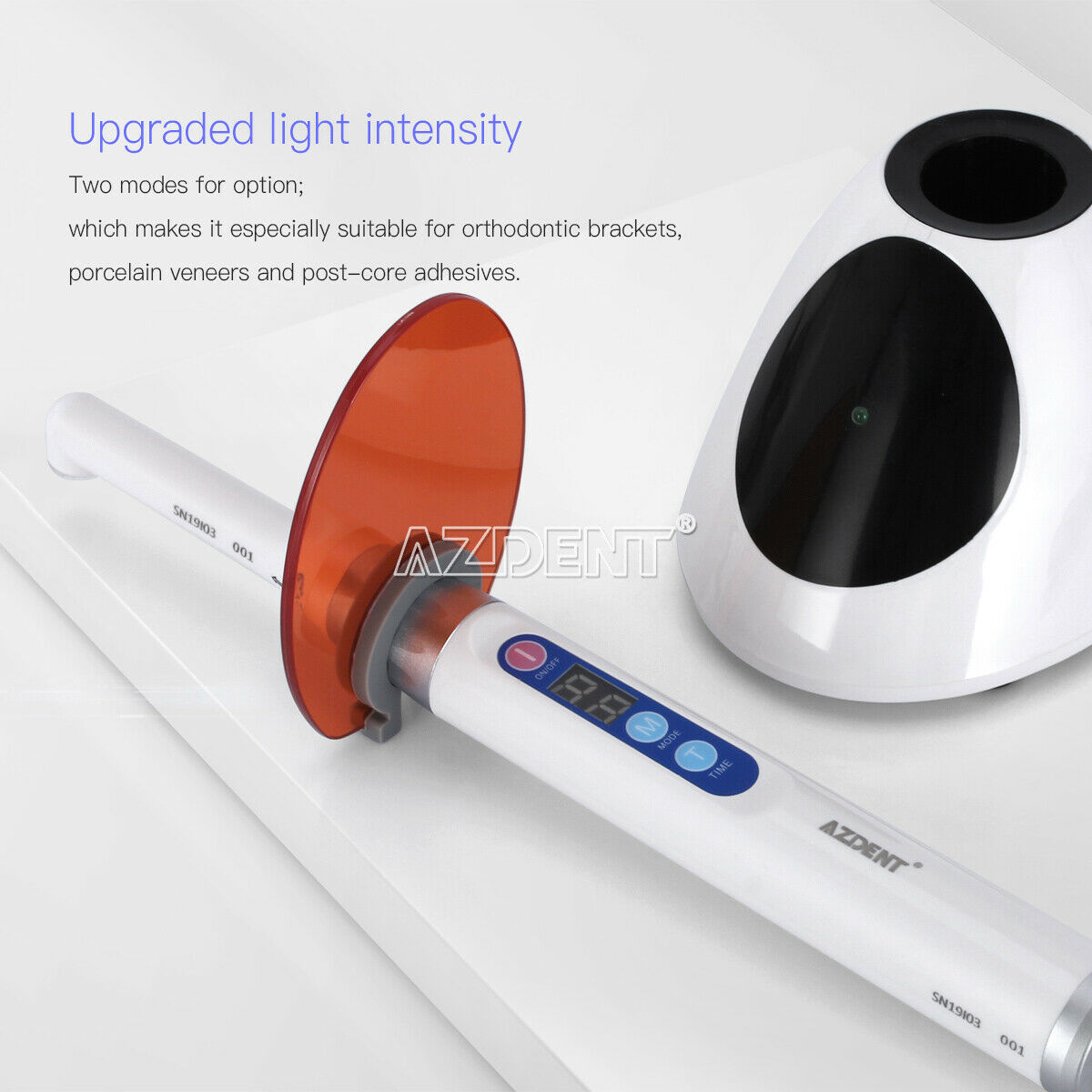 1 X Dental Cordless iLed Curing Light Lamp 1 Second Cure 5W LED 2300mW/c㎡ White