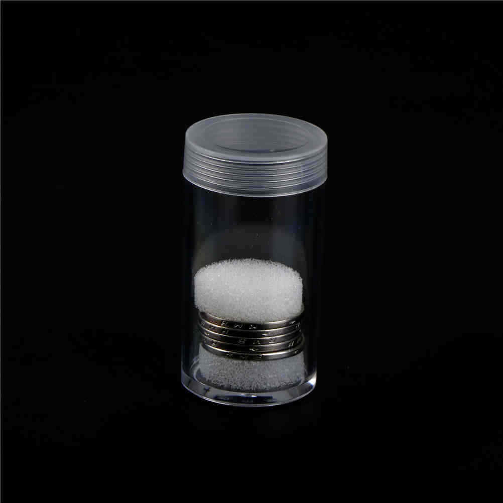 1Pcs 30mm Coins Prevent Damage Gross Protective Tube Transparent  Storage.l8