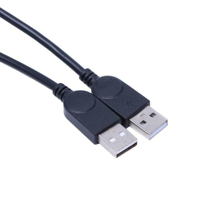USB 2.0 Type A 1 Female To 2 Male Y-Splitter Data Sync Charging Extension Cable
