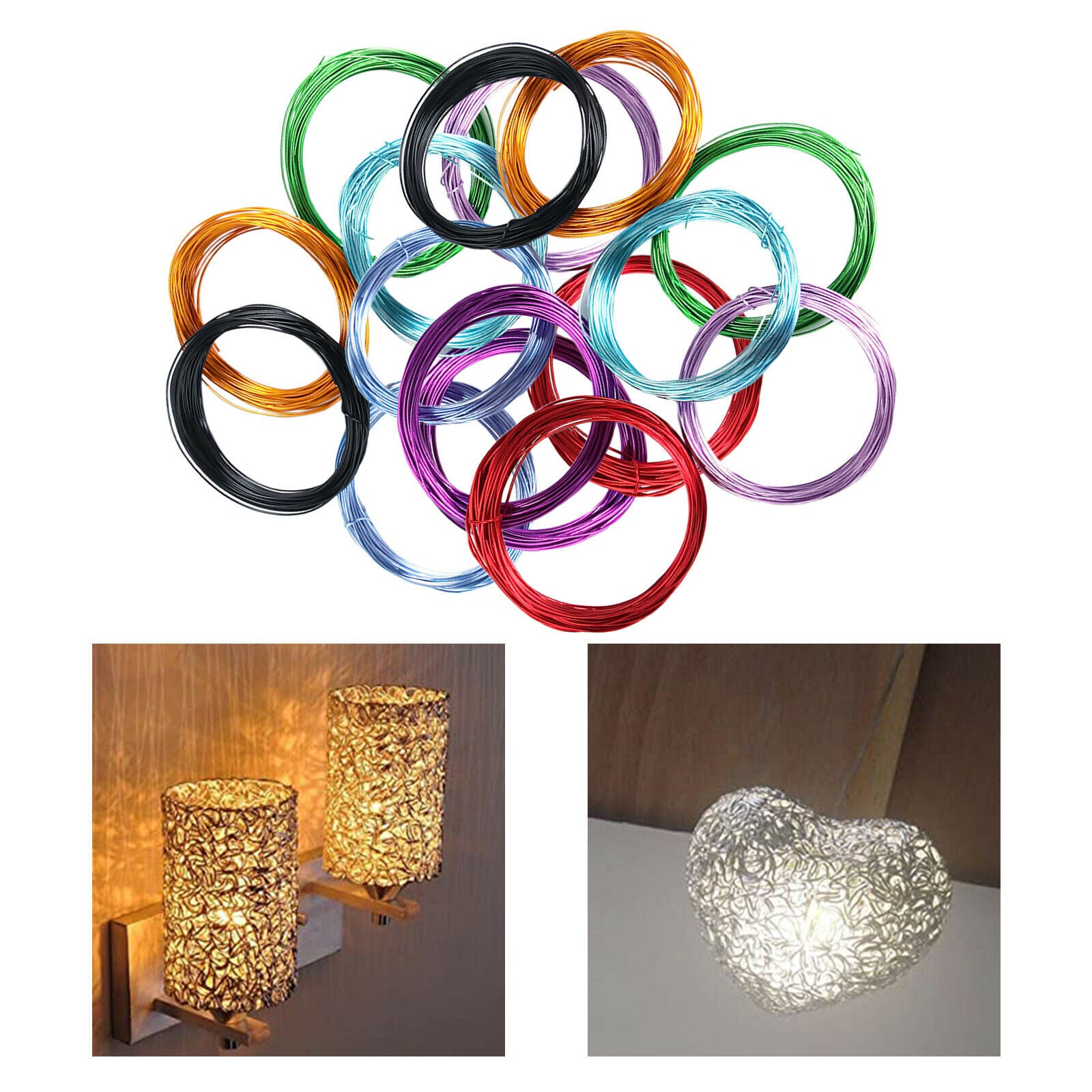 24Pcs 32.81Ft Aluminum Wire Bendable Metal for Sculpting Jewelry Making