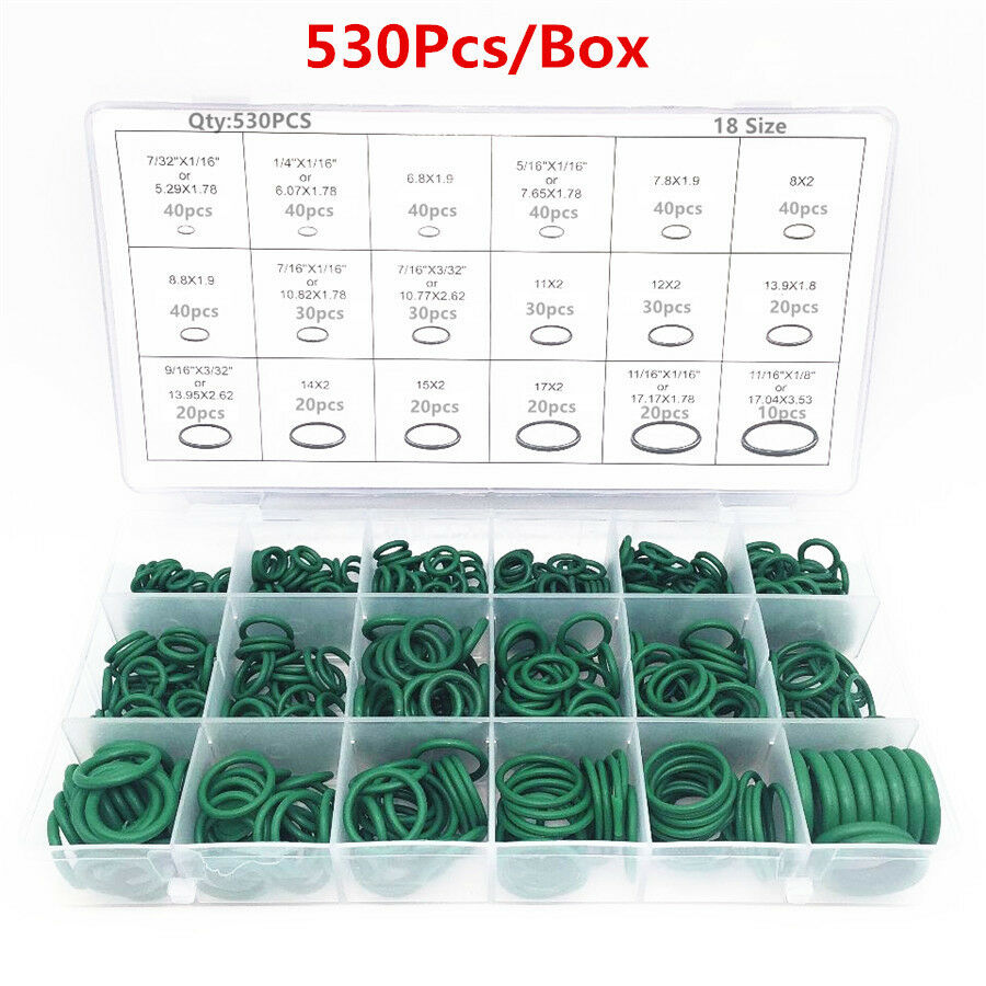 530x Car R134a O-ring Repair Automotive Air Conditioning Repair Rubber Seals Kit