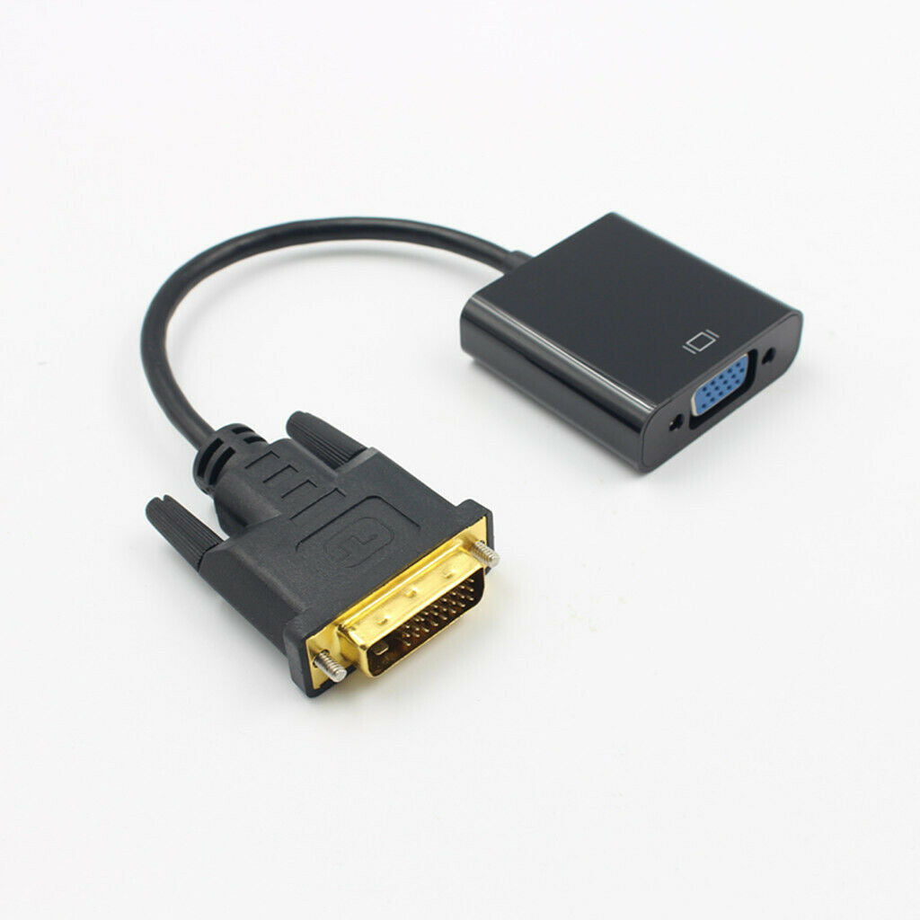 1080P DVI-D 24+1Pin to VGA Female HDTV Monitor Cable Video Adapter for PC