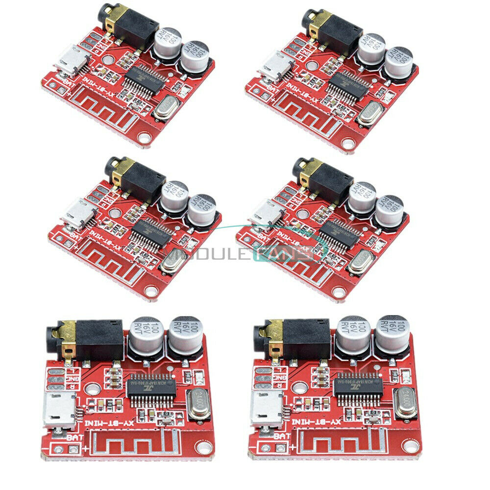 10PCS 3.7V-5V Mini Bluetooth 4.1 Audio Receiver MP3 Decoder Amplifier Board
