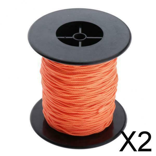 2X High Visibility Scuba Diving Reel Line 83m for Deep Sea Dive Float Flag
