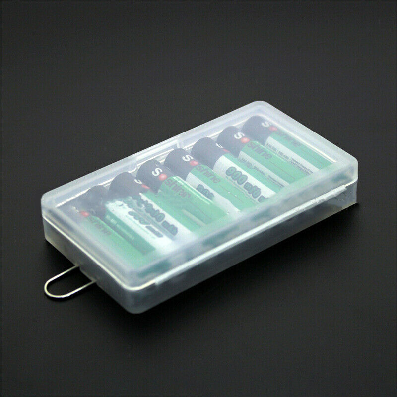 Hard Plastic Case Holder Storage Box for 8xAAA Battery Box Container Bag