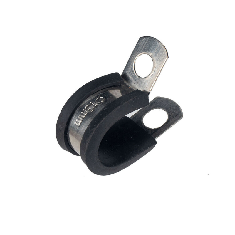 52Pcs Stainless Steel Rubber Buffer Insulated Cable Clamp Rubber Clamp