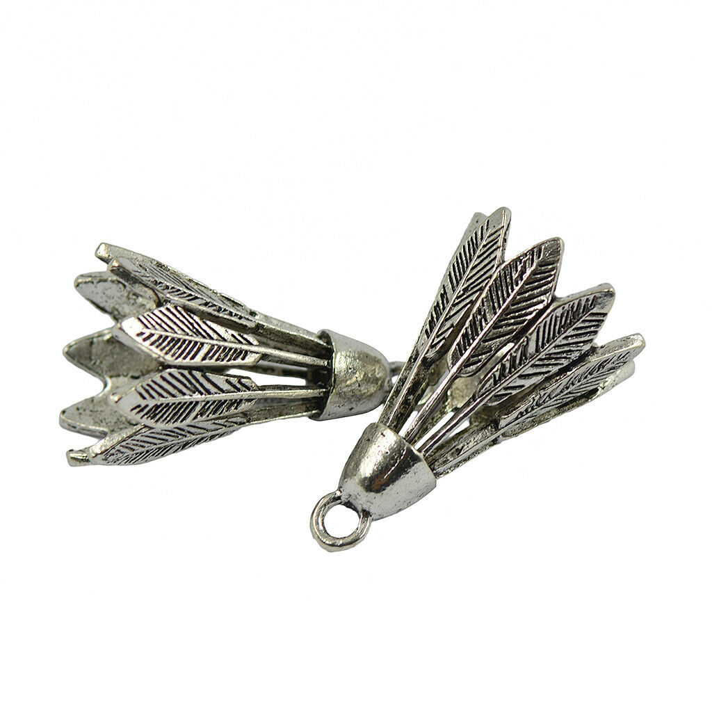10x shuttlecock style charm pendants Sporty pendants DIY fashion jewelry