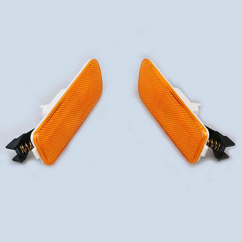 Pair Bumper Side Markers Corner Reflector Light Fit VW Jetta Golf MK4 1999-2005
