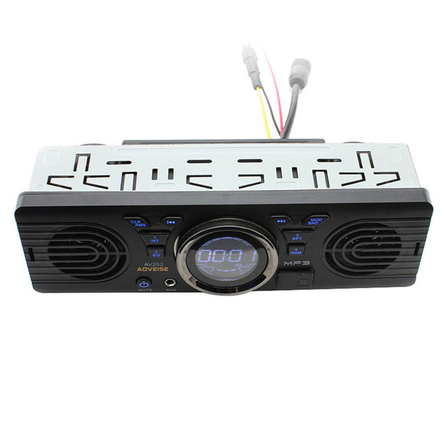 1 Din Car MP3 Radio Audio Player Built-in 2 Speaker Stereo FM USB Bluetooth 2.1