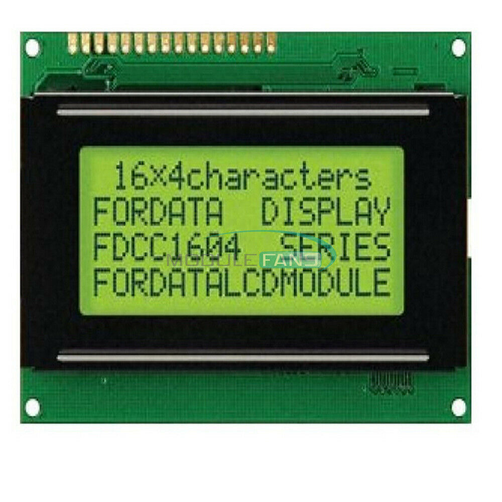 Yellow Blacklight 5V LCD1604 16x4 Character LCD Display Module LCM  Arduino