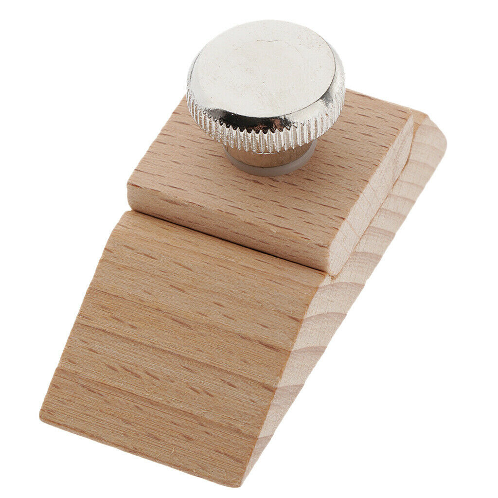 Pack of 3 Wooden Sandpaper Sanding Leather Edge Grinding Polishing Tool