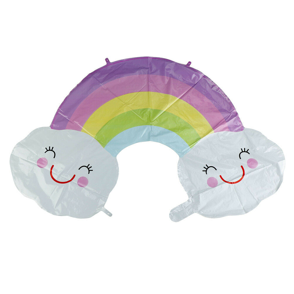 Rainbow Balloon Smile Cloud Birthday Party Wedding Decor Aluminum Foil Ba.l8