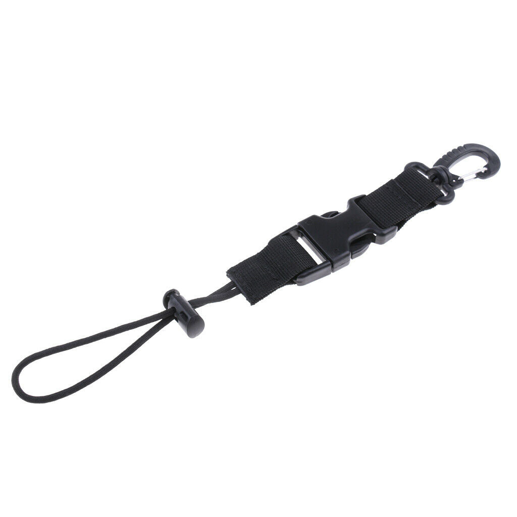 Heavy Duty Scuba Diving Webbing Lanyard Holder Strap & Quick Release Buckle