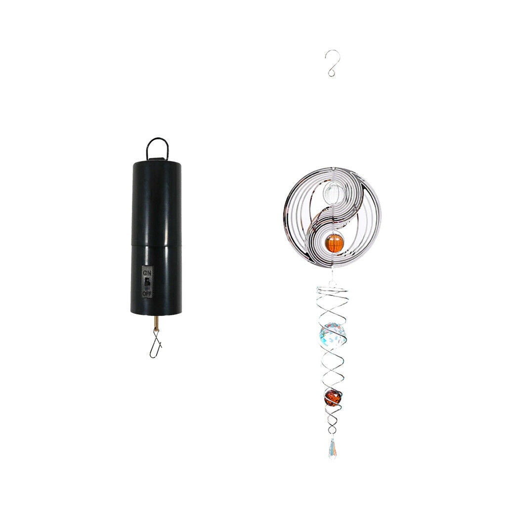 1 Set Whirligig Wind  Battery Hanging Wind  Motor Turn Swirl