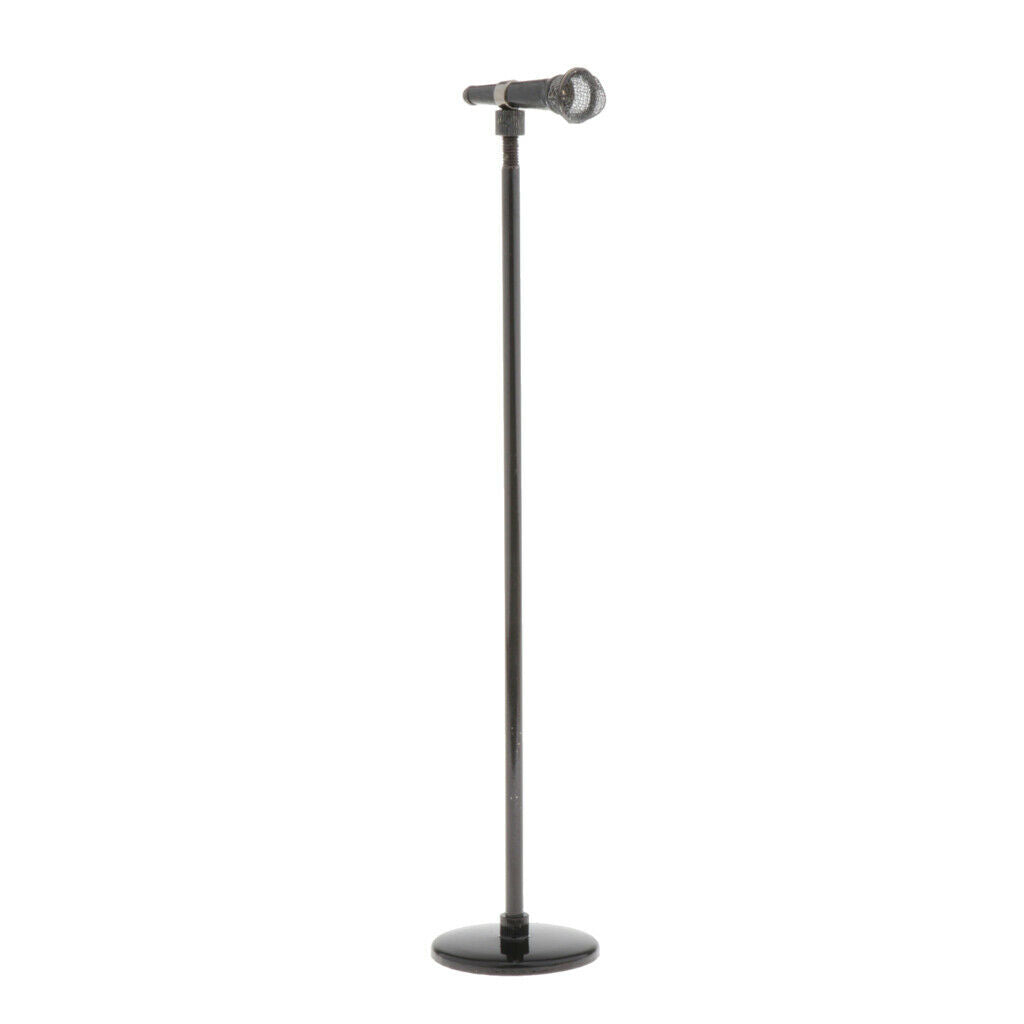 1/6 Simulation Microphone Accessories Musical Instruments Music Room Black