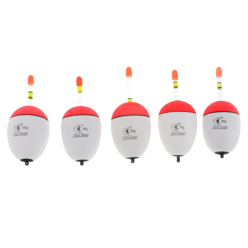 5pcs eva foam floats luminous fish float bobber sea rock fish