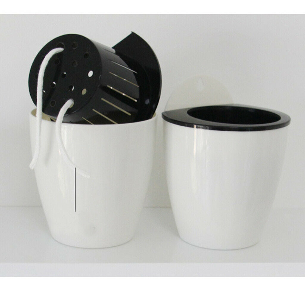 Set of 4 Durable Self-watering Wall Floating Flowerpot for Home Garden
