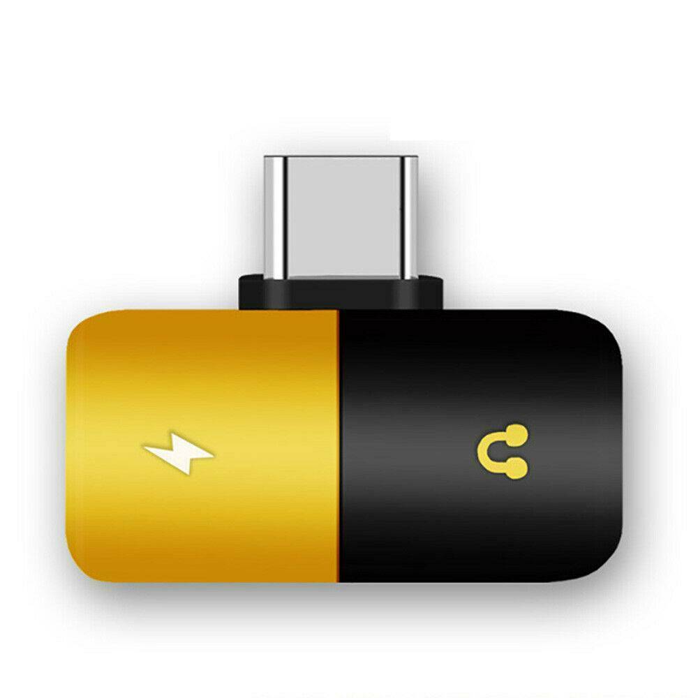 Jack Extension Earphone Aux To 3.5mm Type-C Converter Adapter USB C Chic 2 In 1