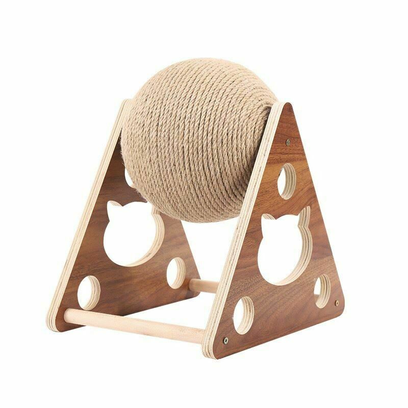 Pet Cat Tree Toys With Ball Cat Scratching Post With Sisal Rope Climbing Frame