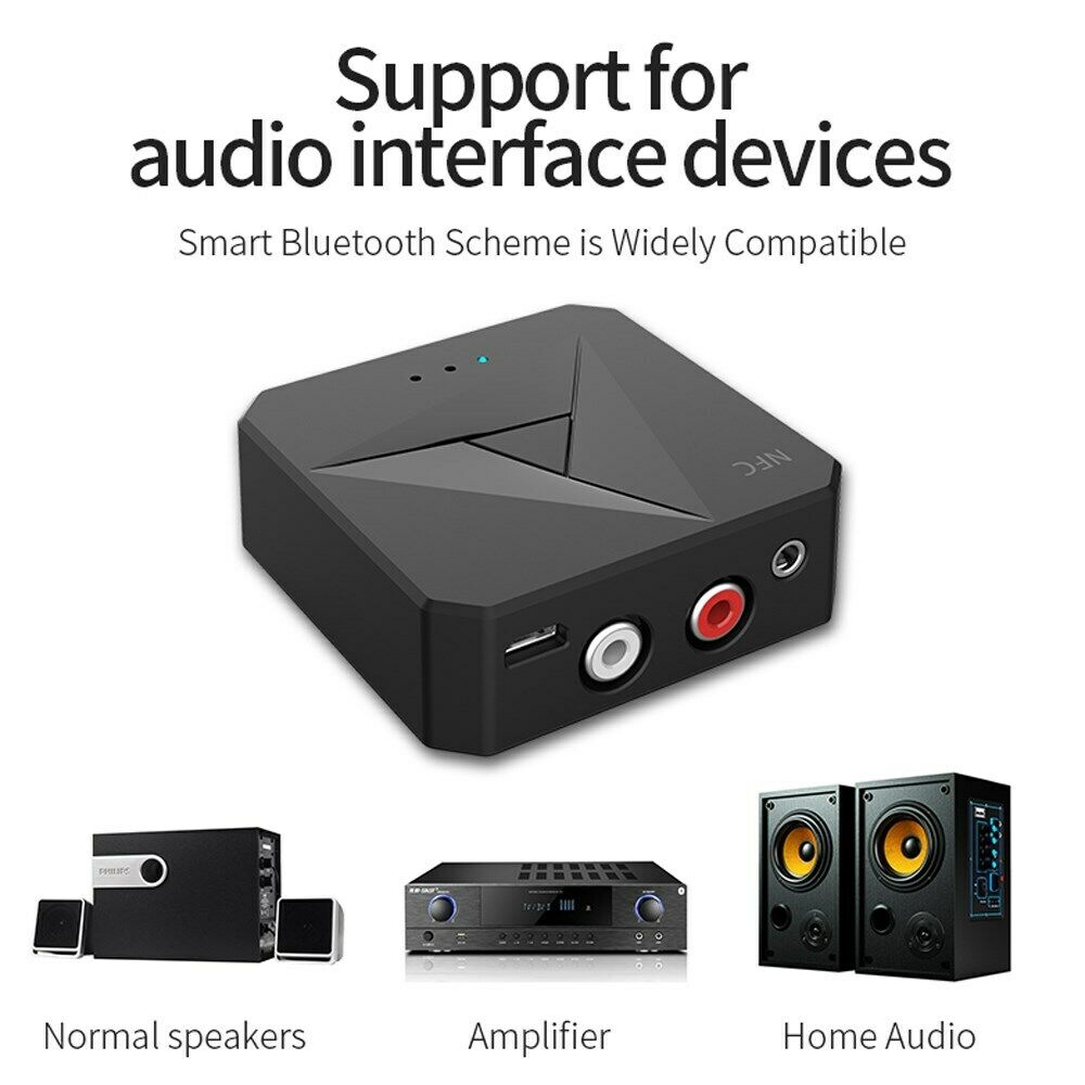2 In 1 Bluetooth 5.0 Audio Transmitter Receiver 3.5mm Aux RCA Audio Adapter CA