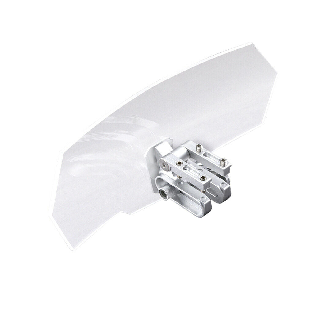 1x Universal Windshield Windscreen Spoiler Wind Deflector Clear for Motorbike