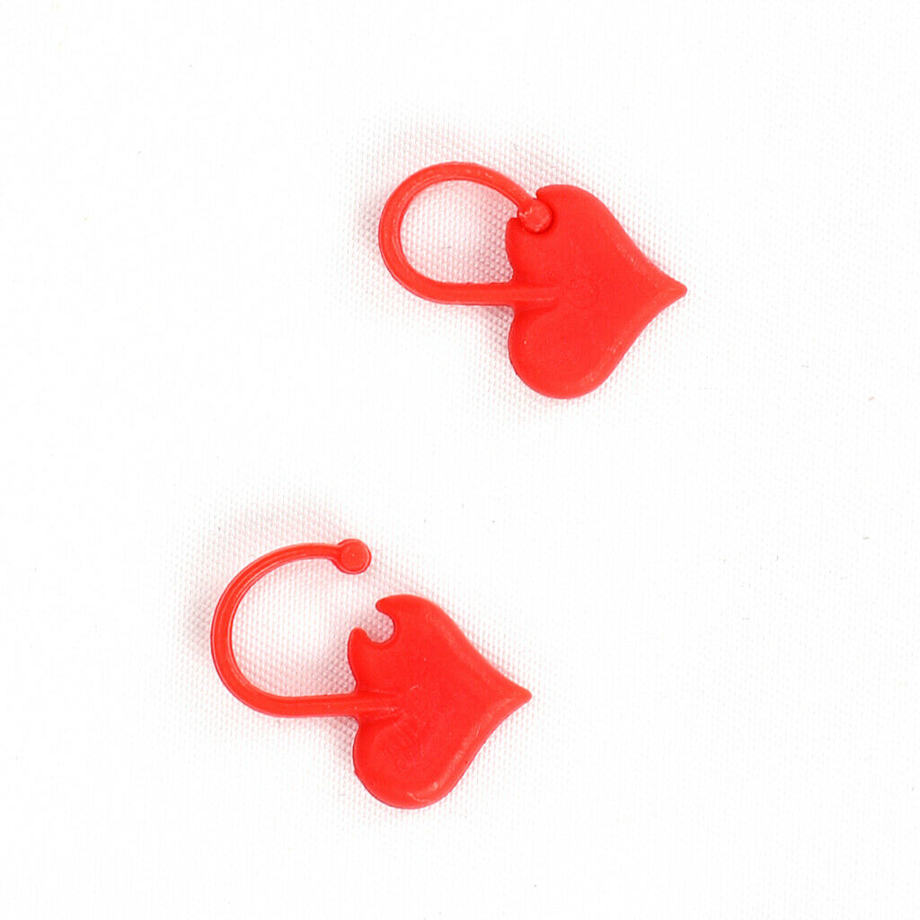 100pcs Knitting Weave Crocheting Lock Stitch Markers Needle Clip Crafts Red