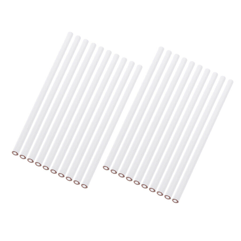 20pc White HB  Pencil Marker for Wood Paper Glass Fabric Marking Drawing