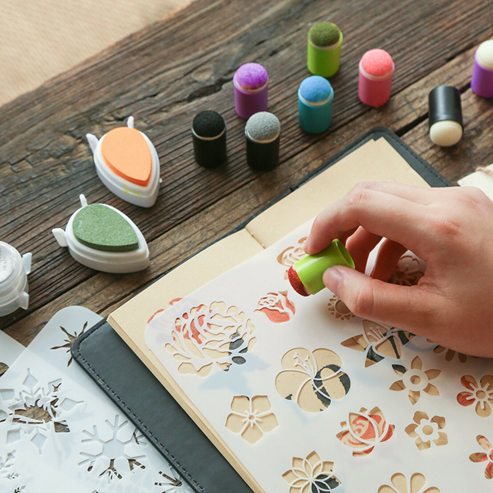 Finger Sponge Daubers for Stamping Sponge Daubers for Art DIY Embossing