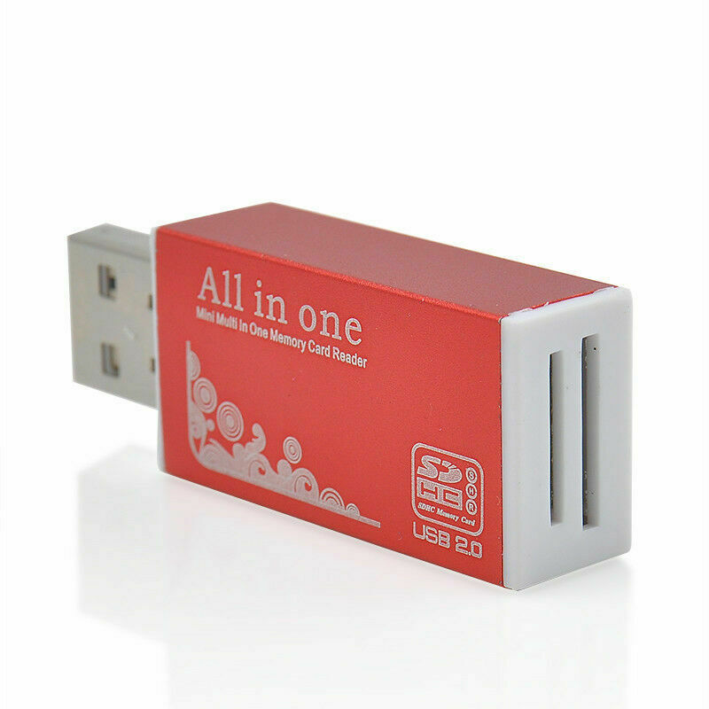 4 in 1 USB 2.0 Multi Memory Card Reader for Micro SD SDHC TF M2 MMC MS PRO DUO~