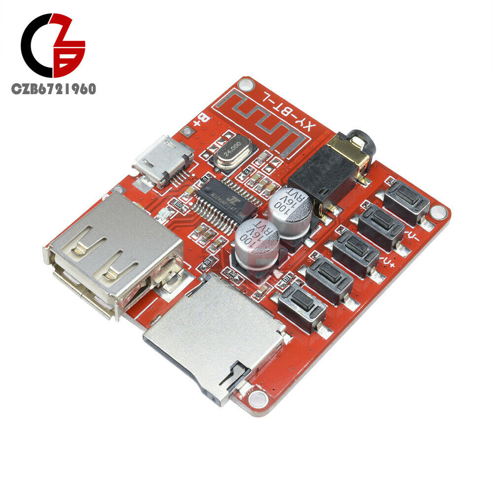 Bluetooth 4.1 Audio Decoder MP3 Player Board 3.7-5V Micro USB TF SD Card Module