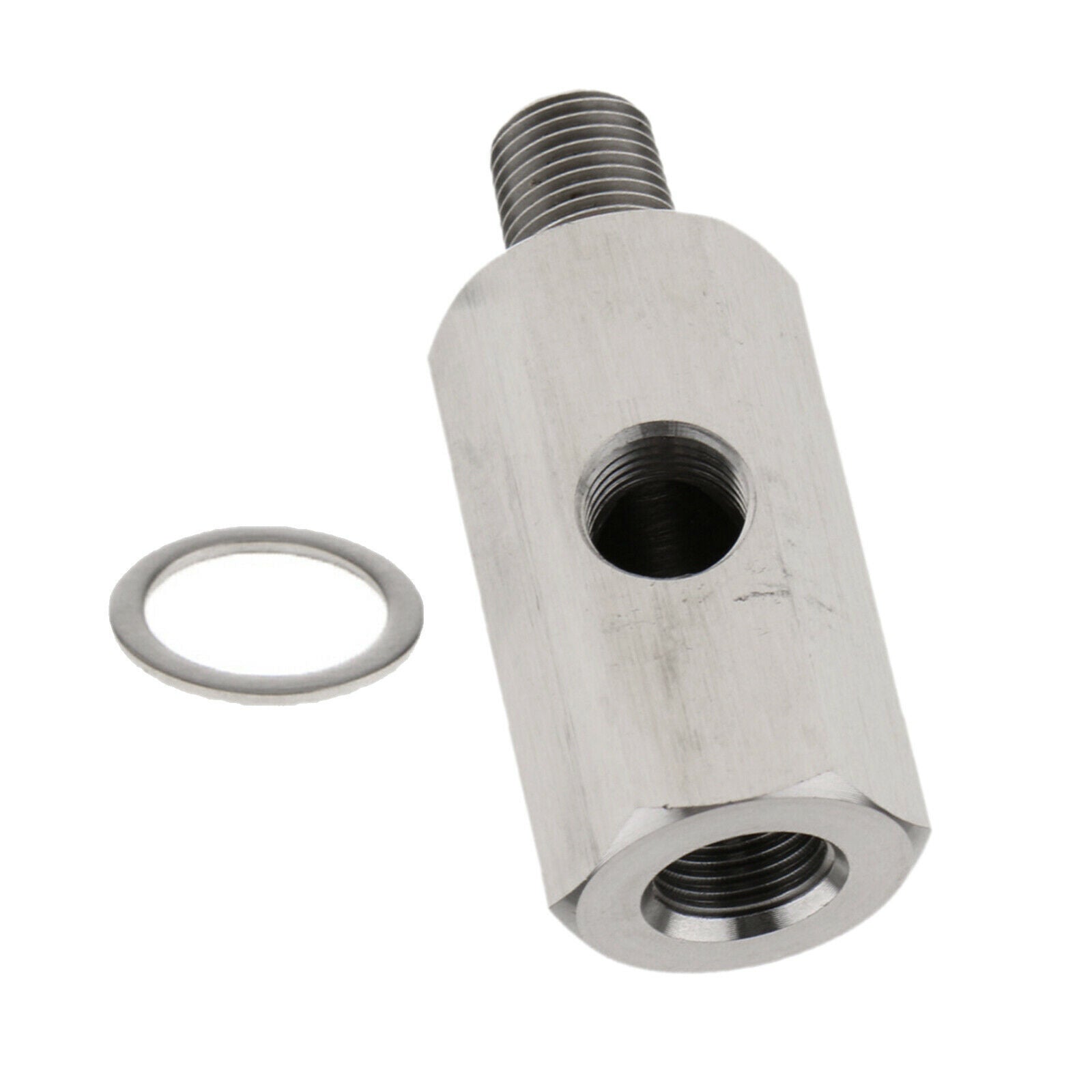 1/8" Oil Pressure Sensor Tee BSPT Professional with Washer for NPT Adapter