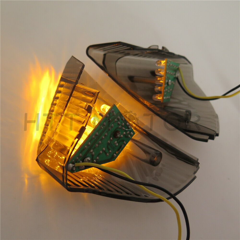 Turn Signal Smoke Lens Cover w/ LED FOR Suzuki GSXR600 750 06-07