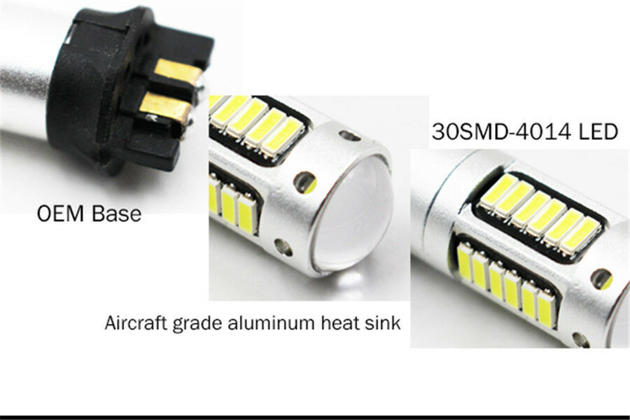 Xenon White PWY24W PW24W Front Turn Signal Lights LED Bulbs