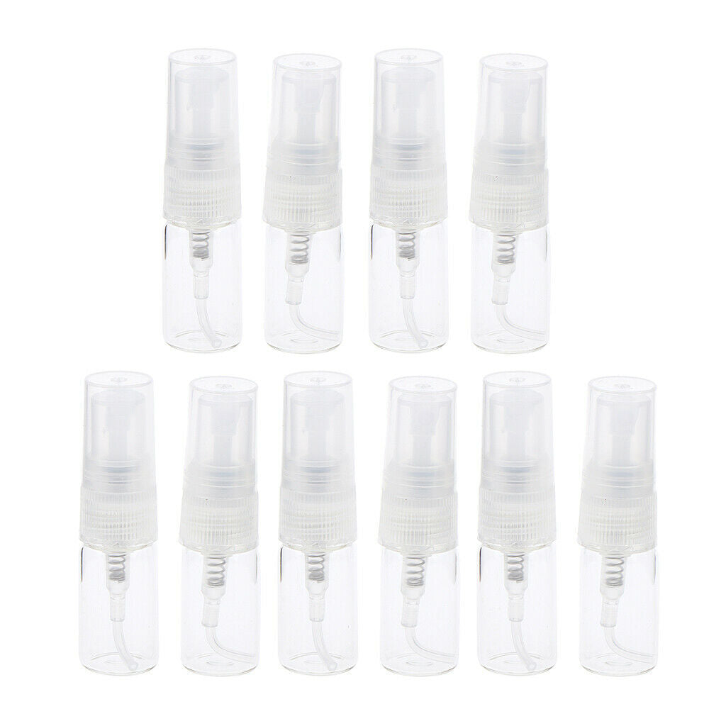 20Pcs Empty Glass Perfume Spray Bottles Refillable Travel Fine Mist Sprayer